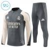 Real Madrid Training Sweatshirts Quarter-zip 2024-25 Graue Für Kinder